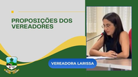 Requerimentos da vereadora Larissa solicitam informações ao Executivo sobre transporte escolar e veículos da Secretaria de saúde
